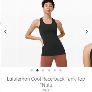 Lululemon Racerback Tank Nulu Black